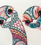 Embroidery Kit - Ostrich Embroidery Kit, Hand Embroidery - Image 5