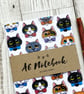A6 Dapper Cat Notebook - Bow ties - Image 4