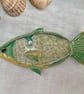 Handmade Decorative Fish With Crackled Glass - Image 1