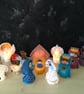 Nativity Set Christmas Display. 13 Felt Figures.. Lit with LED Lights, Included. - Image 6