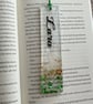 Personalised name resin gold leaf bookmark page holder  - Image 5