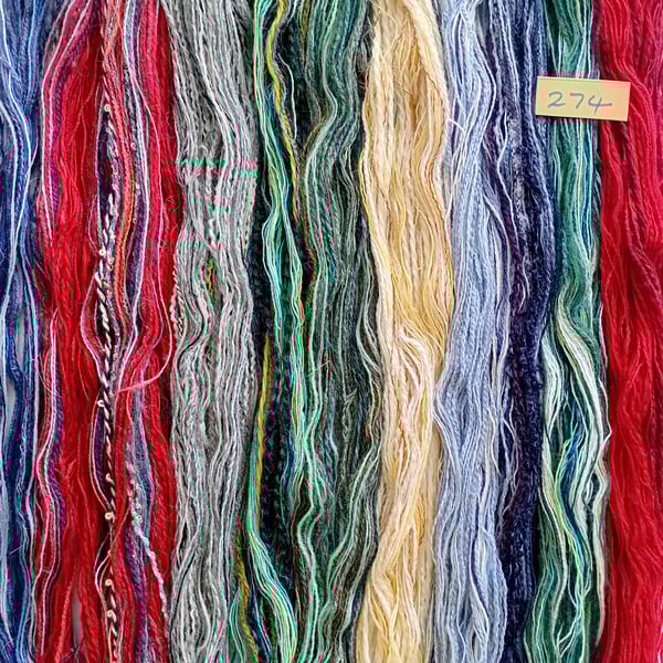 Bundle of creative threads for textile arts and creative crafts