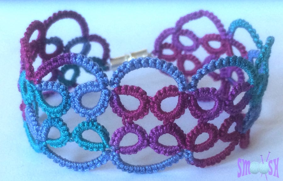 Lace Bracelet - Plum