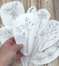 Meadow flower stick and stitch embroidery designs. Wash away flower patterns.  - Image 3