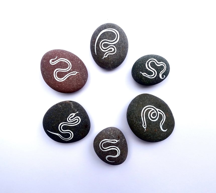 Little Snake Stones - Set of 6 - MADE TO ORDER