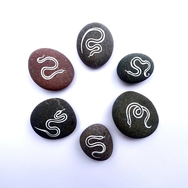 Little Snake Stones - Set of 6 - MADE TO ORDER