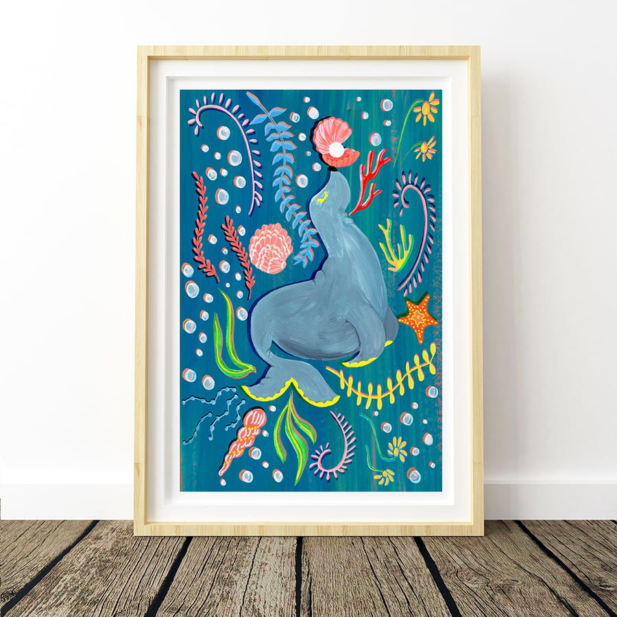 Sea Animal Art Print