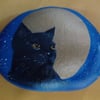 Hand Painted Cat Garden Stone