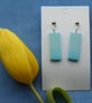 Small Rectangle Gradient Drop Earrings - Image 3