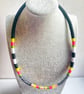Glamorous cotton wrapped necklace, unique gifts, Handmade statement necklace - Image 7