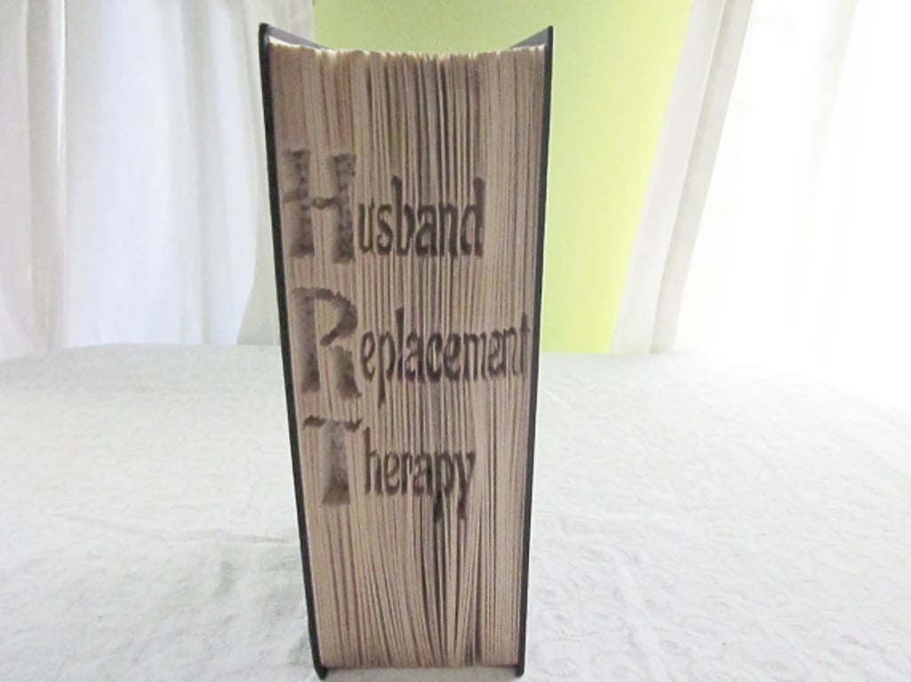 HRT Husband Replacement CUT & FOLD Book Folding Pattern - EMAILED PDF PATTERN