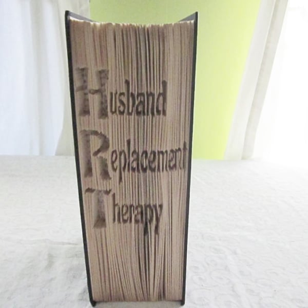 HRT Husband Replacement CUT & FOLD Book Folding Pattern - EMAILED PDF PATTERN