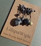 Five semi precious stone crochet stitch markers - Image 1