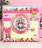 Gnome Birthday Card - Keepsake With Matching Giftbox, Pink & Pastel Yellow