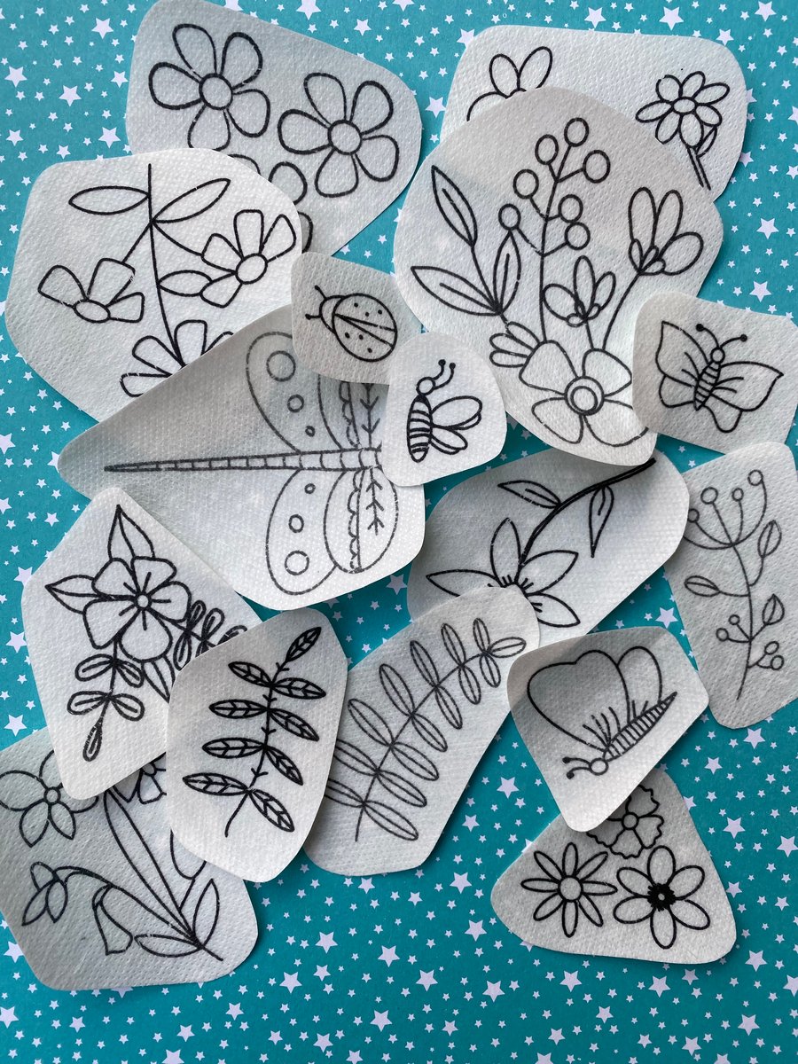 Spring to Life Stick and Sew Embroidery Designs