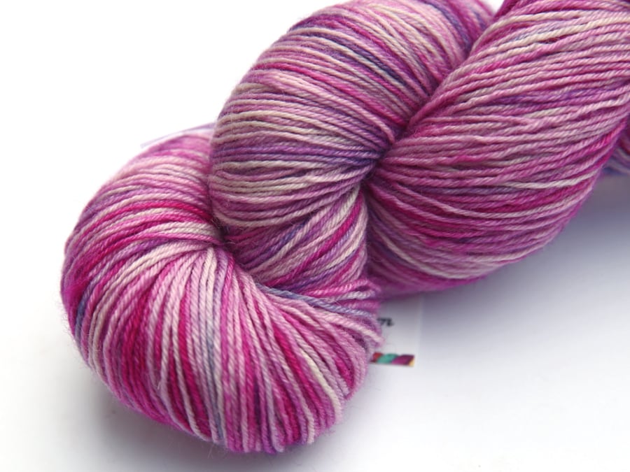 SALE: Cherry Blossom - Superwash Bluefaced Leicester 4-ply yarn