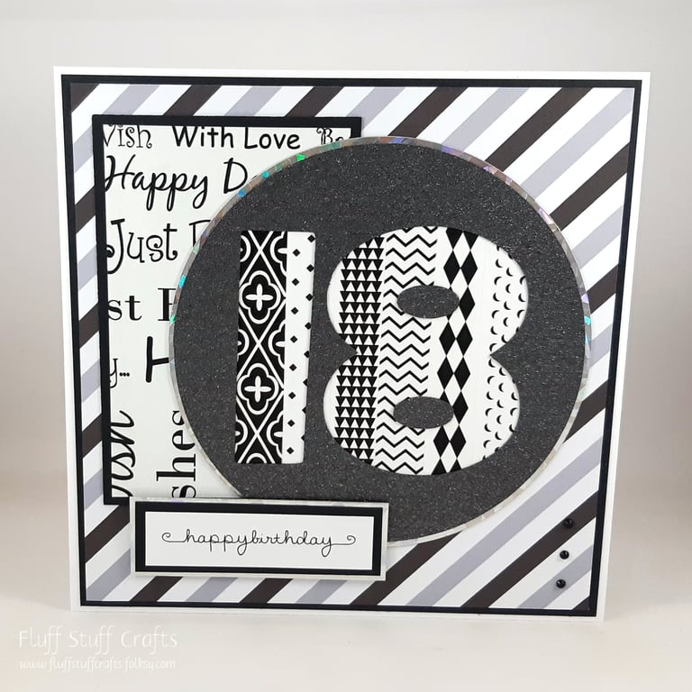 Handmade 18th birthday card