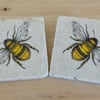 Marble 'Bee' Coasters