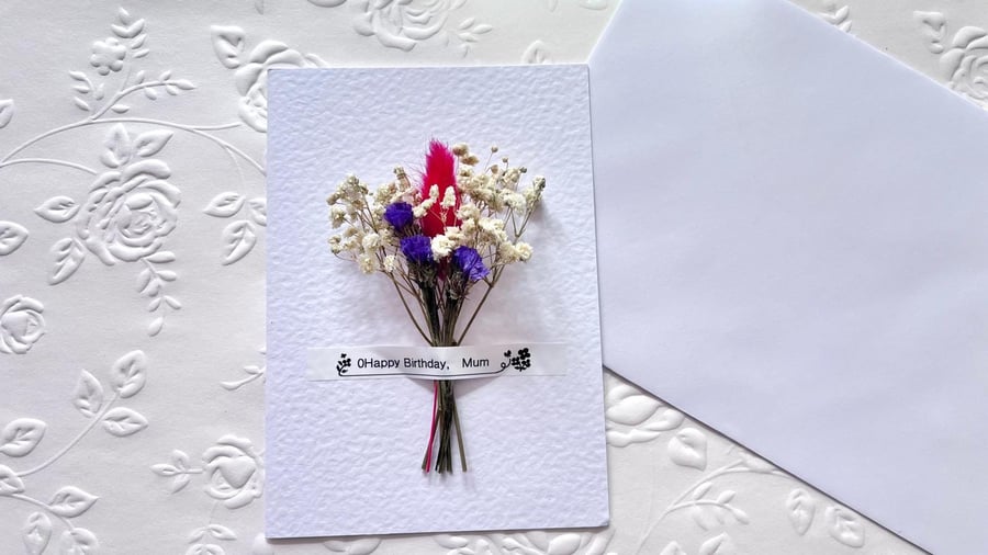 Handmade Personalised Birthday Card with Envelope C019