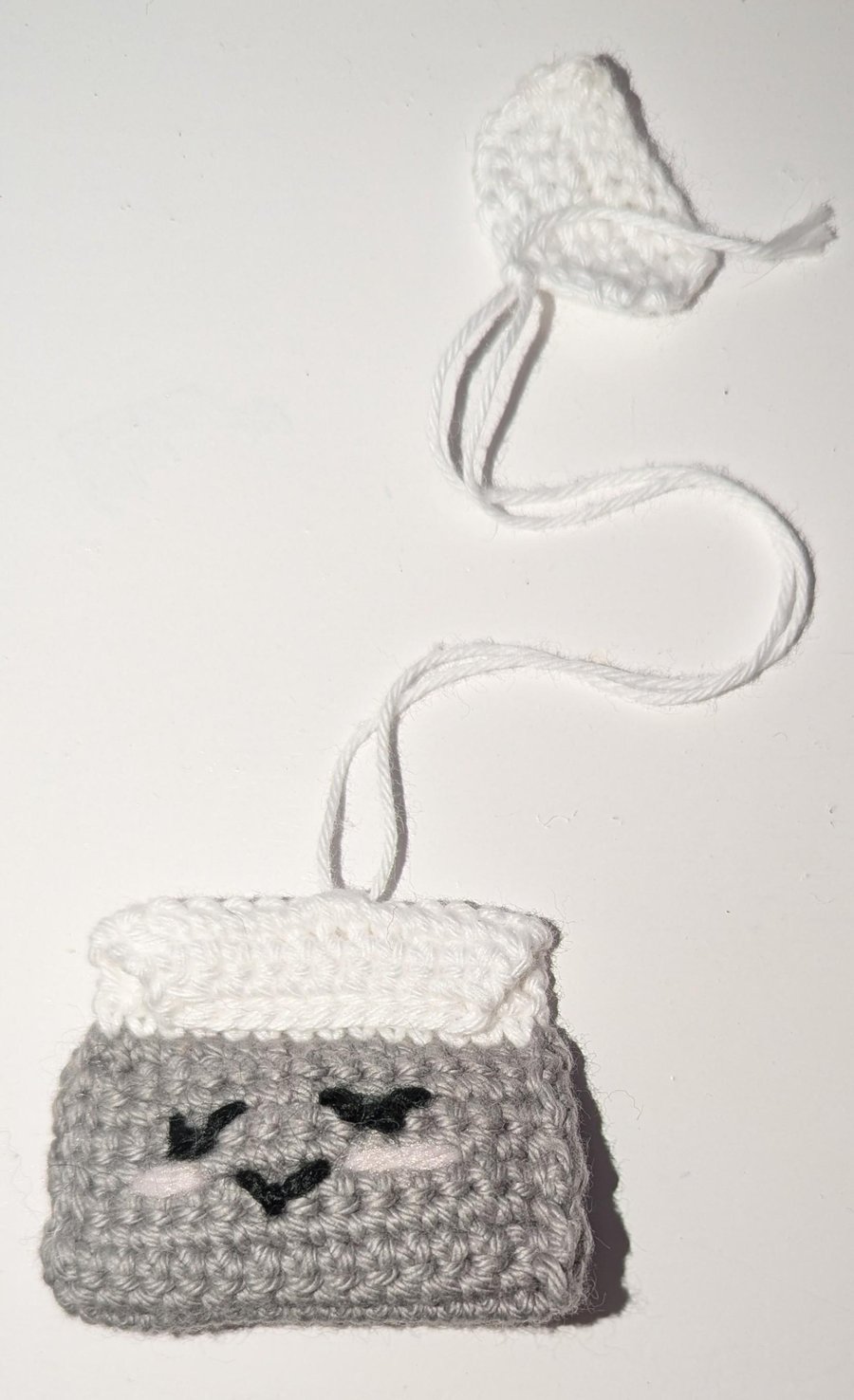 Crochet Earl Grey Teabag Bookmark