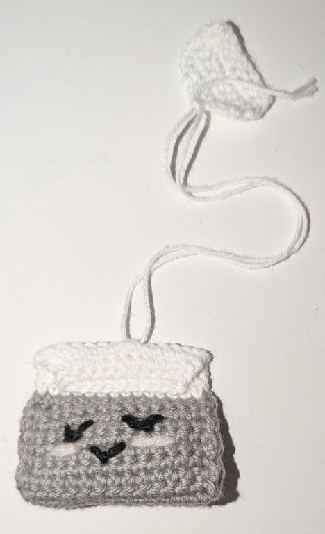 Crochet Earl Grey Teabag Bookmark