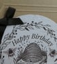 Hexagonal Bee Birthday Card - Happy Birthday Honey - Image 7