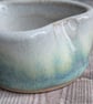 Perfectly imperfect Pair of white and turquoise ceramic heart tealight holders - Image 6