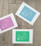 Greyhound Linocut Print - Dog Lover - Pet Parent Gift - 3 Colours Available - Image 2