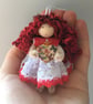 Tiny Valentine Red Fairy Hanging Decoration