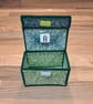 Business card holder - green mix pattern and velcro closure - Image 3