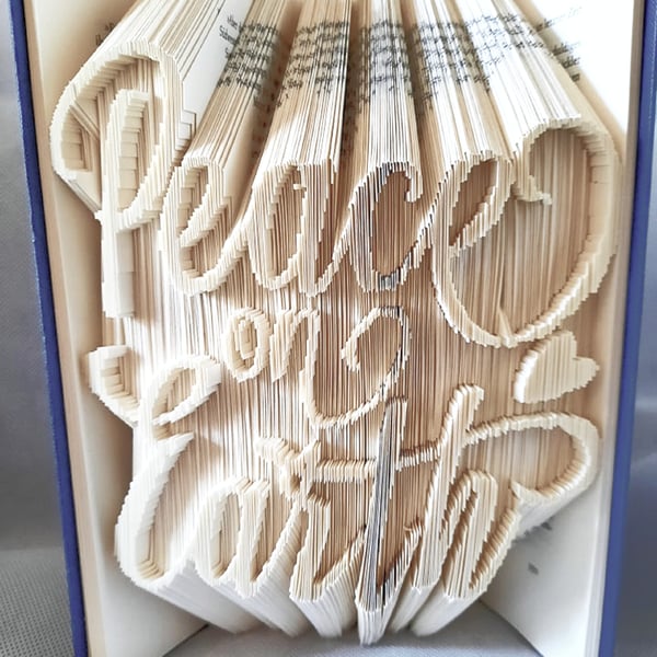 Peace on Earth COMBI Book Folding Pattern - EMAILED PDF PATTERN