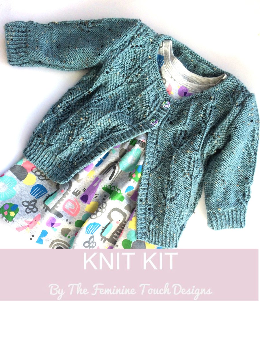 Hyacinth Childrens Cardigan Knitting Kit