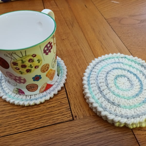 Crochet coasters