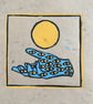  She Who Knows, Limited editon reduction linocut print, - Image 1