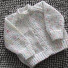 14"  Round Neck Baby Cardigan 