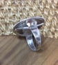 Cat face Ring (large), Sterling Silver - Image 4