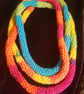  woollen rainbow necklace scarf - Image 2