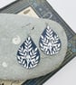 Recycled tin earrings 