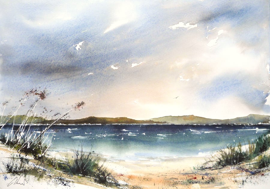 Walk With Me, Original Watercolour Painting. 