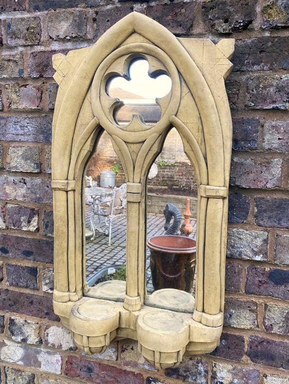 Large Double Gothic Arch Mirror 