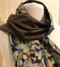 Liberty of London Print Long Scarf.Cotton Tana Lawn and Velvet   - Image 1