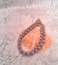 Dusky Lilac Glass Bead Criss Cross Necklace, Lilac Necklace, Gift for Her - Image 3