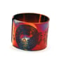 Etched copper moongazing hare ring - adjustable size - Image 2