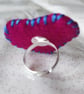 Handmade Heart felt ring - Image 2
