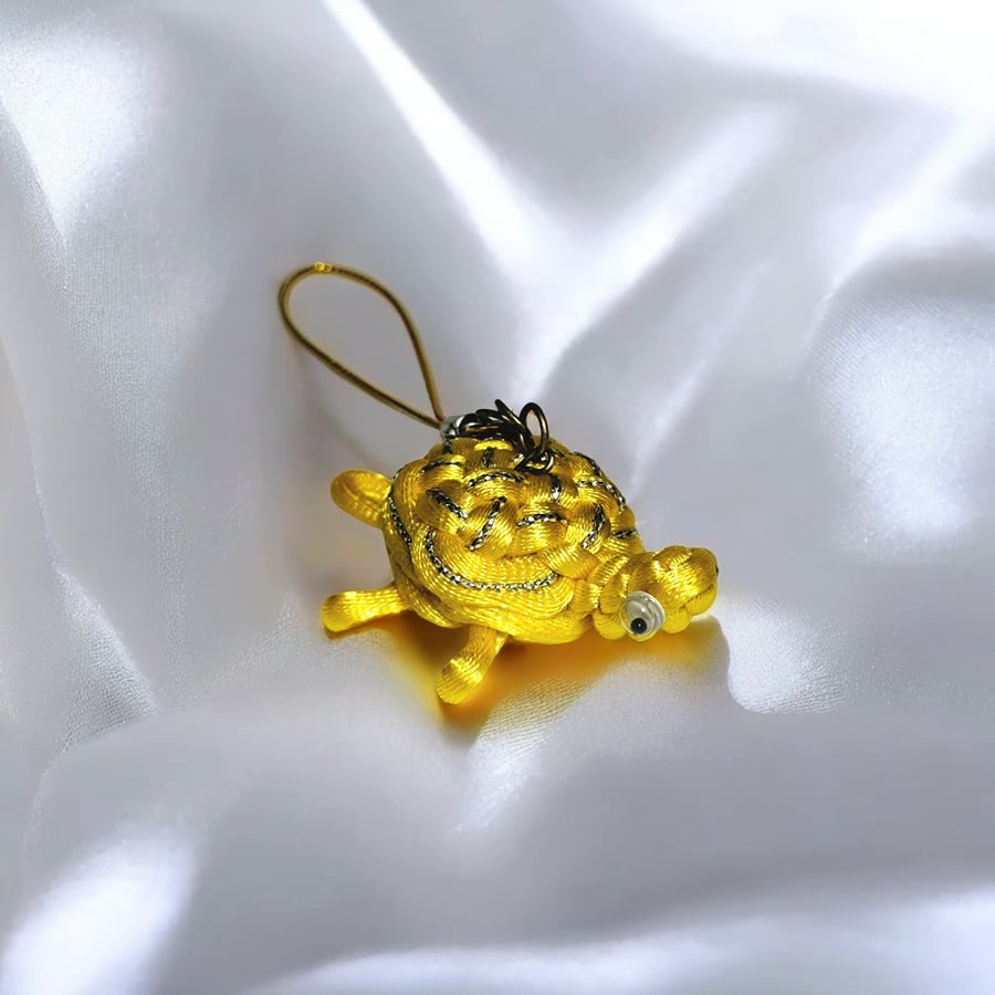 Chinese Knot Miniature Turtle Bag Charm (Small)