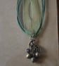 Acorn necklace on green chord - Image 2