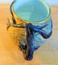 Pottery tree jug finished in green and brown bark colour glazes - Image 8