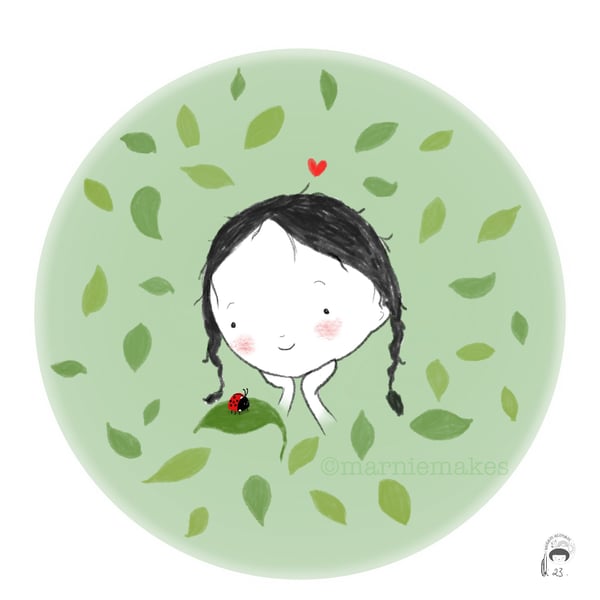 Hallo Little Ladybird - A5 Giclee Print