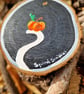 Cat pumpkin art, Halloween Decoration, Autumn Decor, Ghost art, White cat art - Image 6