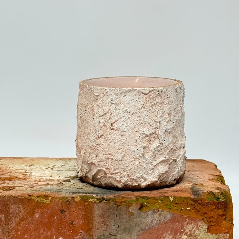 Polished edge textured tumbler. No 1